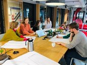 Een van de eerste brainstormsessie Amsterdam Law Hub